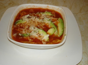 Una foto de Sopa de tortilla tipo chihuahua