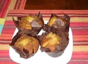 Una foto de Muffins de hojuelas de cereal