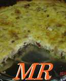 Quiche de gambas o langostinos y jamón