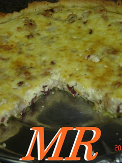 Una foto de Quiche de gambas o langostinos y jamón