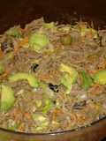 Salpicón de carne y hierbas aromáticas