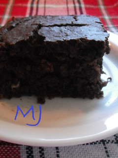 Una foto de Brownies black bean (Brownies con frijol negro)
