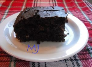 Una foto de Brownies black bean (Brownies con frijol negro)