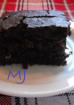 Una foto de Brownies black bean (Brownies con frijol negro)