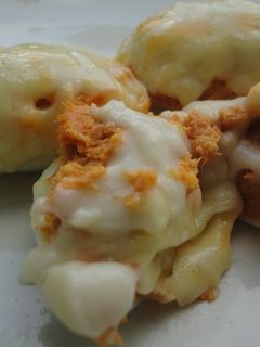 Una foto de Huevos rellenos gratinados