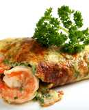 Omelette de camarones