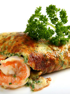 Una foto de Omelette de camarones