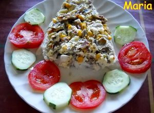 Una foto de Pescadilla con queso fresco a las hierbas provenzales