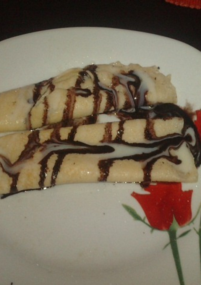 Una foto de Crepes salados con chorizo Revilla