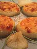Cebollas rellenas de crema de queso