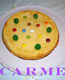 Tarta de requesón y flan