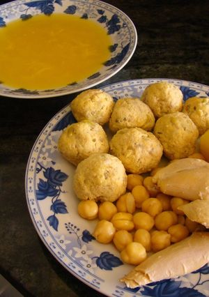 Una foto de Cocido de pavo con pelotas murciano
