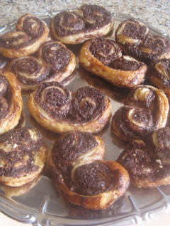 Una foto de Palmeritas de chocolate crujientes