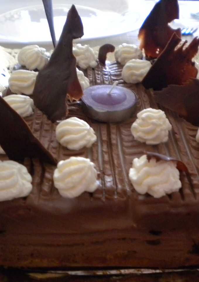 Una foto de Tarta de nuez y leche condensada
