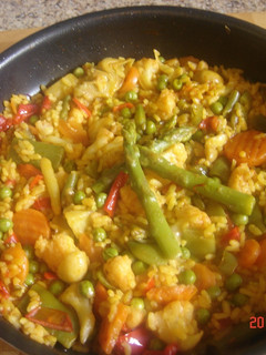 Una foto de Paella vegetariana (Montse)