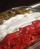 Pastel azteca de chorizo