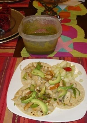 Una foto de Fajitas de pollo fáciles