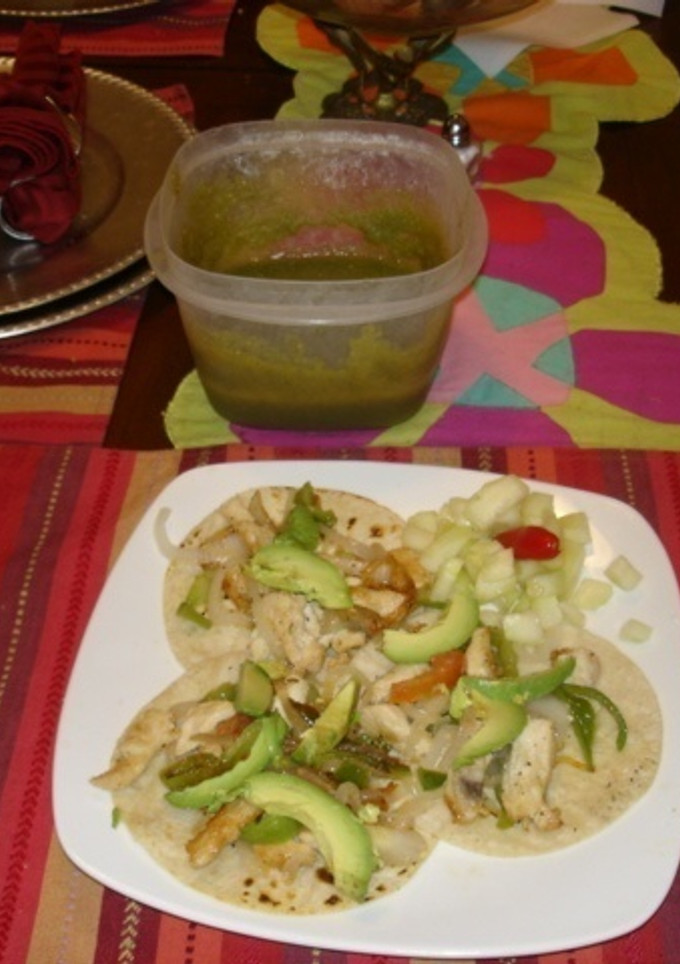 Una foto de Fajitas de pollo fáciles