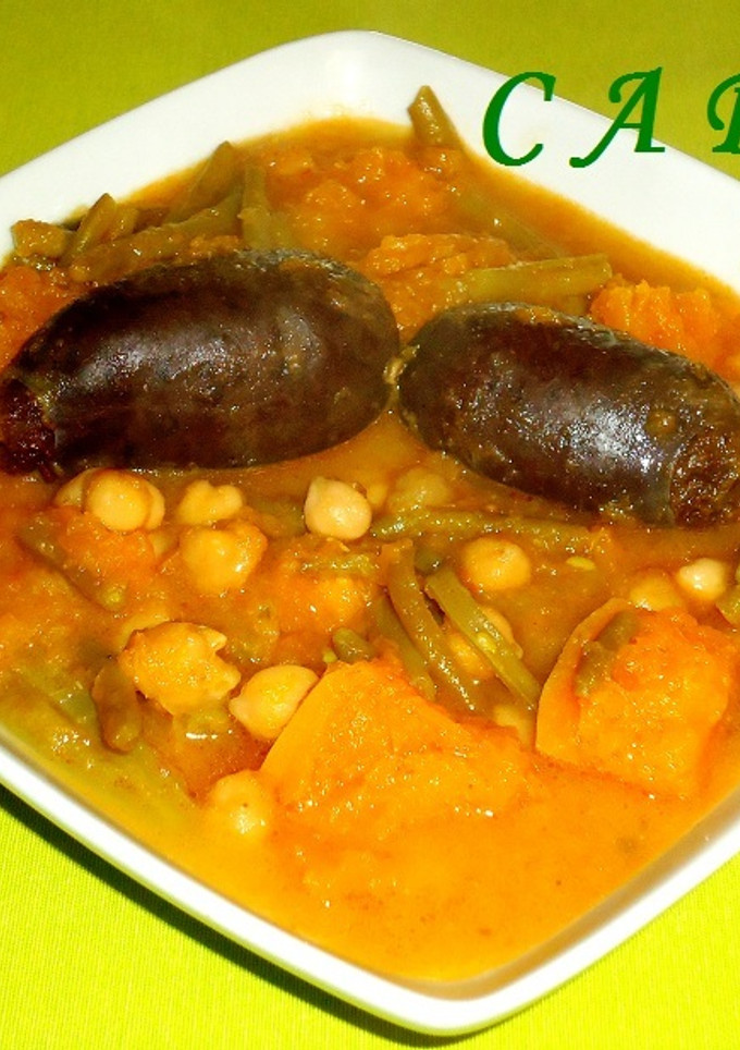 Una foto de Potaje de calabaza