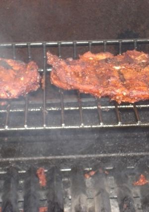 Una foto de Carne de puerco adobada