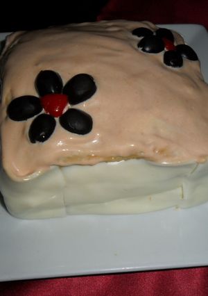 Una foto de Mini torta de pionono, jamón y queso