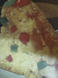 Una foto de Tarta de arroz con frutas confitadas