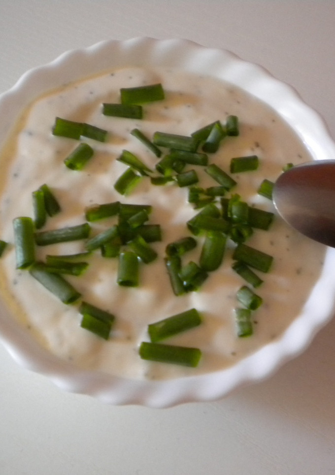 Una foto de Salsa de yogur con miel