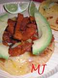 Tacos al Pastor with Orange Juice and Pineapple
