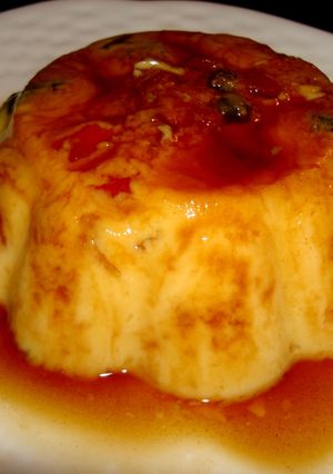 Una foto de Flan de piña casero