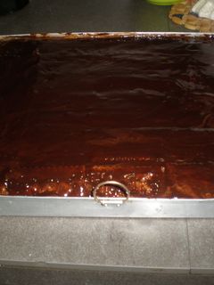 Una foto de Tarta de chocolate con galletas