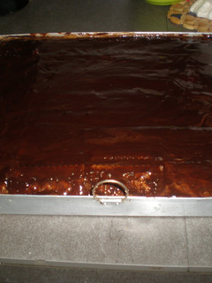 Una foto de Tarta de chocolate con galletas