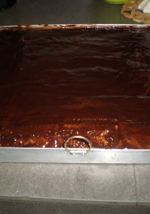 Una foto de Tarta de chocolate con galletas