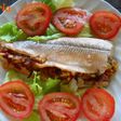 Truchas rellenas con jamón y setas