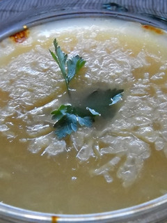 Una foto de Sopa crema de maíz