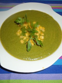 Una foto de Crema de zanahorias y acelgas