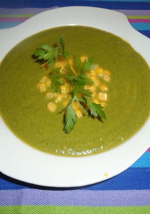 Una foto de Crema de zanahorias y acelgas