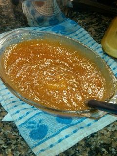 Una foto de Dulce dietético de zapallo