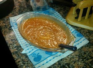 Una foto de Dulce dietético de zapallo