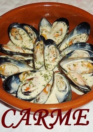 Una foto de Mejillones picantes en salsa de mayonesa