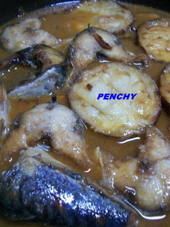 Una foto de Escabeche de pescado con berenjenas