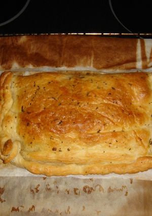 Una foto de Empanada de salmón y emmental
