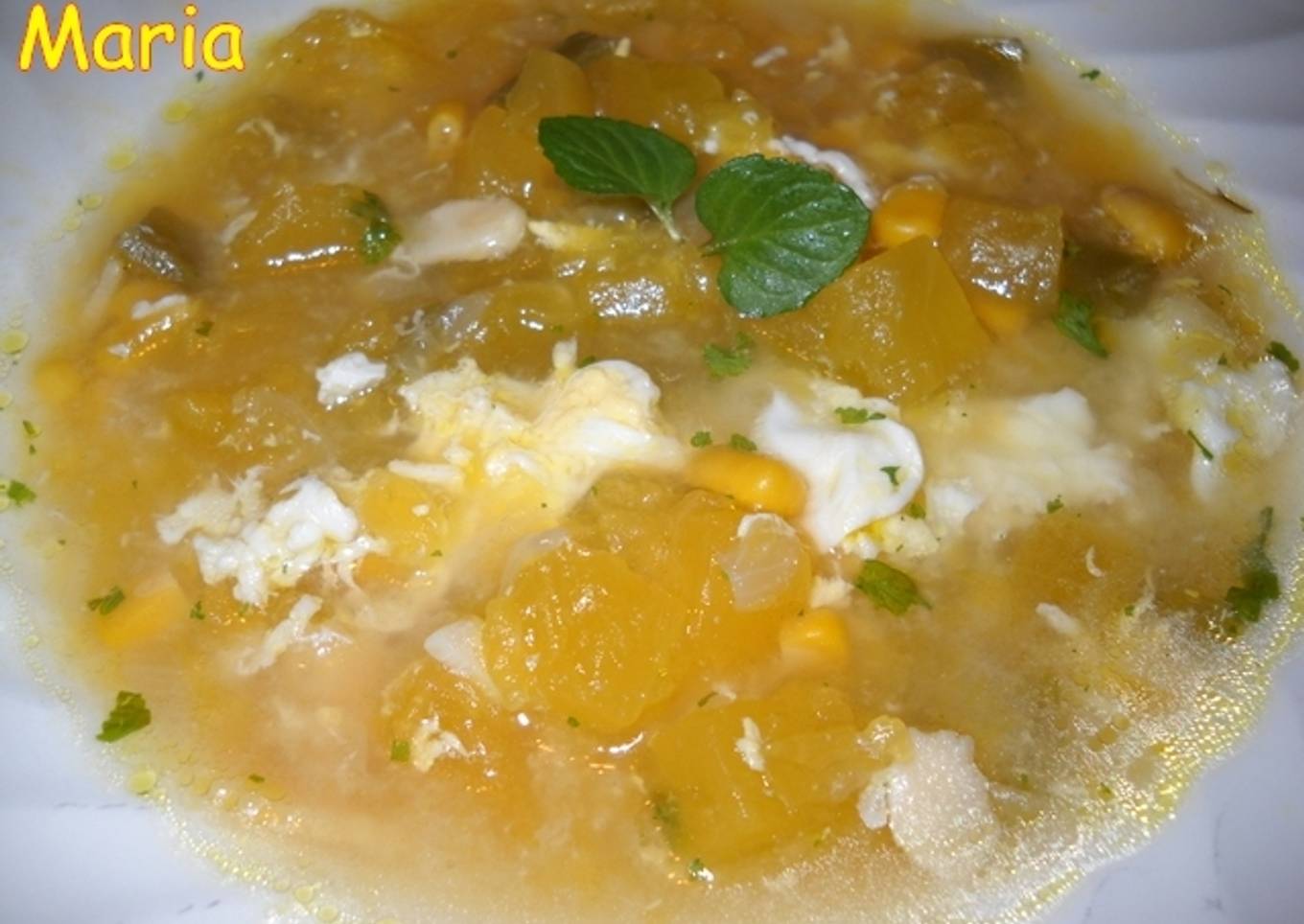 Sopa de verdura con pasta<br />