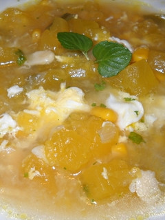 Una foto de Sopa de verdura con pasta