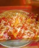 Ensalada de betabeles con aderezo cremoso a la naranja