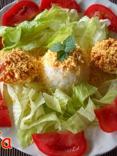 Una foto de Huevos rellenos con anchoas y queso