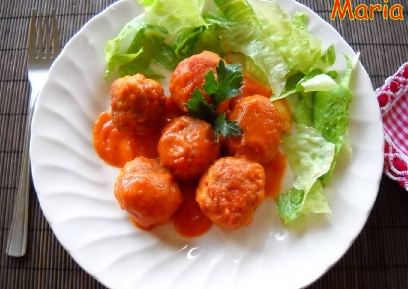 Albóndigas de pescado y gambas<br />