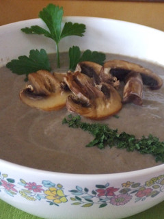 Una foto de Sopa crema de setas ambrosía