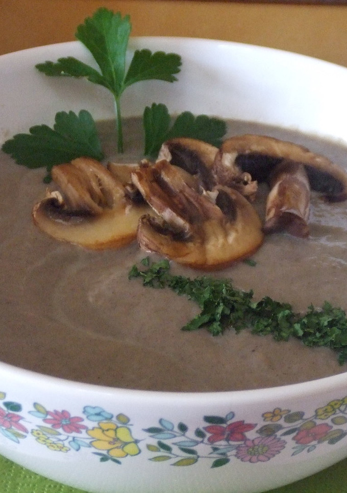 Una foto de Sopa crema de setas ambrosía