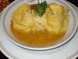 Ravioles de calabaza y mozzarella
