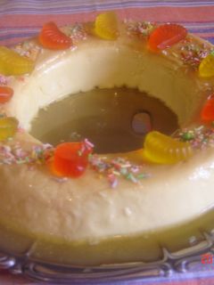 Una foto de Flan de queso y limón 